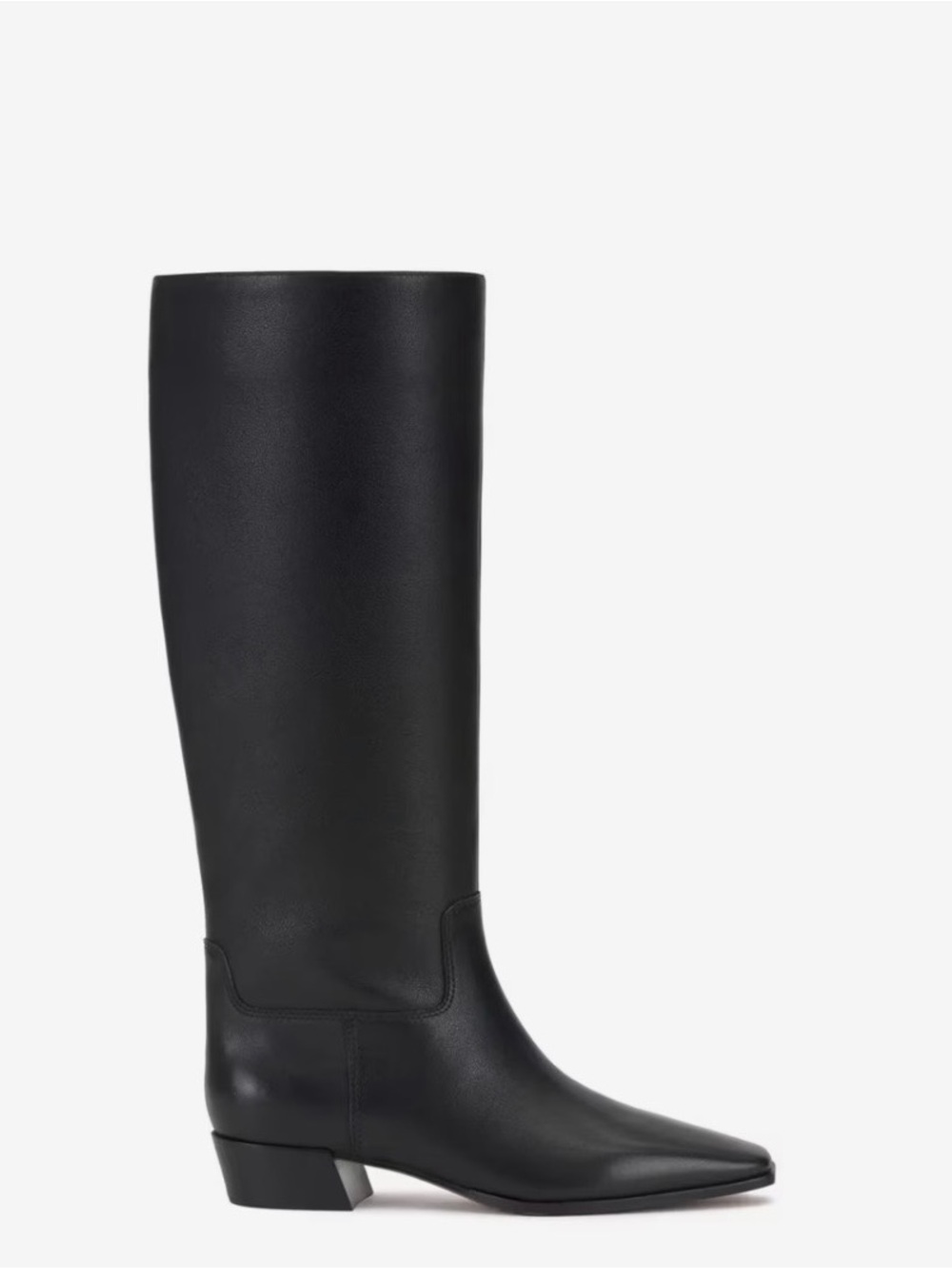 Brand New, Never Worn, Vince Camuto Black Leather Pavla Boot 7.5 Wide Calf
